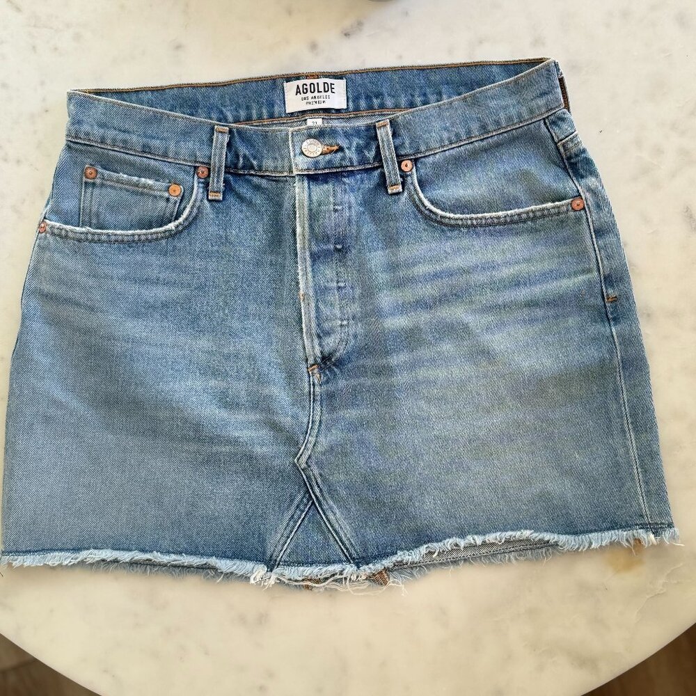 Agolde Denim Mini Skirt